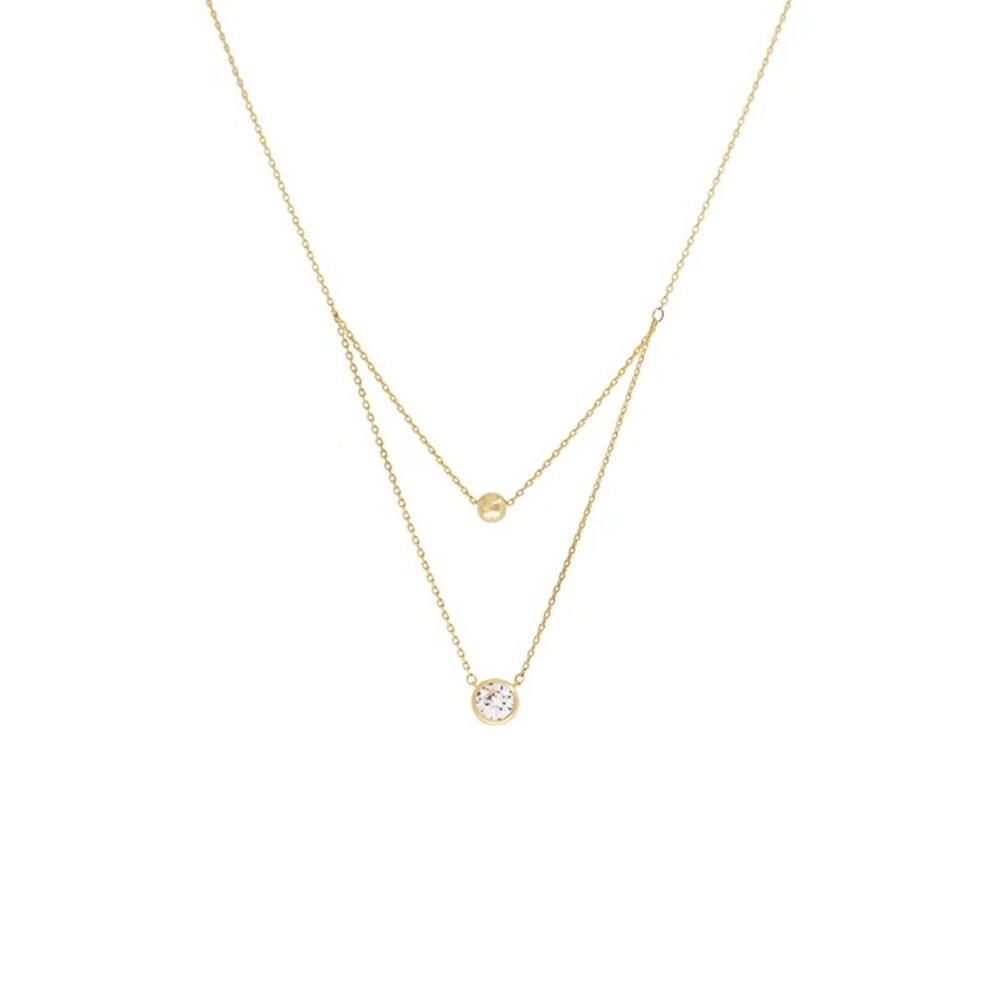 NEW marlyn schiff double layered necklace